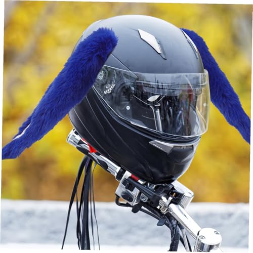 Orejas de conejo para casco autoadhesivas y ligeras Alipis azul 6