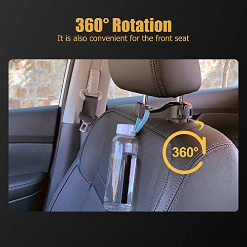 Suporte de telefone celular para cabeceira do carro Gancho de travesseiro Adaskala, com design de bl