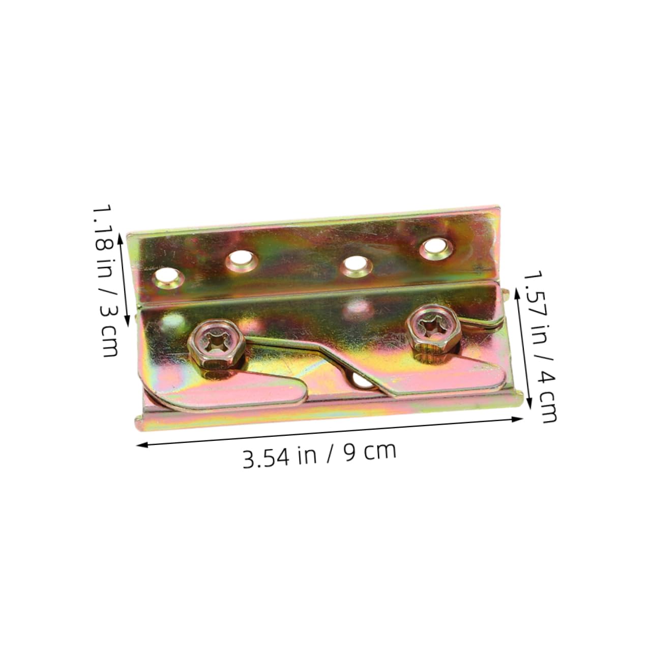 Didiseaon Fissaggi per Sponde Letto 12 Pezzi in Ferro Oro con Viti | Foro di Montaggio 5mm, Compatibilità Versatile per Telaio e Mobili, Uso Heavy Duty