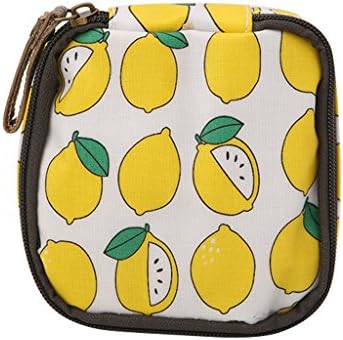 Maskdoo 3Pack Women Fashion Sanitary Napkin Pouch Coin Purse Wallet Zip Change Bag For Girls Teens