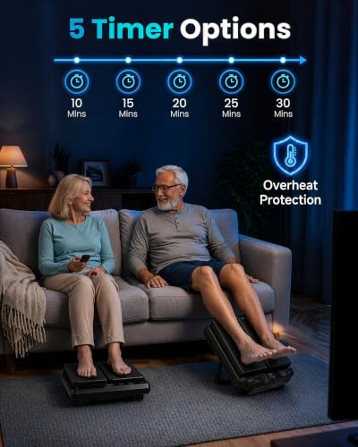 Image of COMFIER Vibration Foot Massager with Heat, Foot Vibrating Plate with 30 Speed Levels & 3 Modes, 3 Adjustable Angles, Remote Control Foot and Calf Massager for Tired Feet, Foldable for Home Office Use