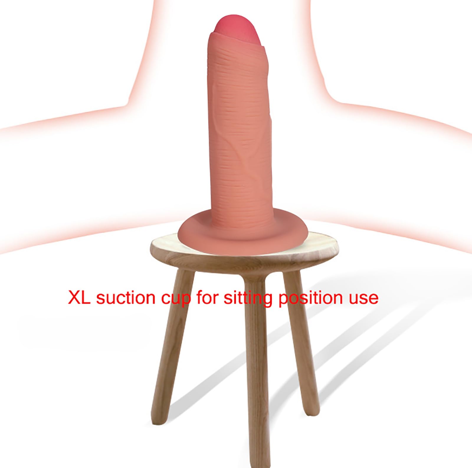Extra Lang Realistischer Analdildo Silikon Analdusche Vaginaldusche Einlauf Analdusche Mit Saugnapf Einlaufschlauch Analreinigung Einlaufdusche Privatreinigung FüR MäNner Und Frauen (XL)