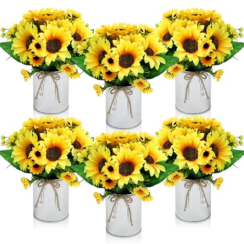 DIYDOFUN Artificial Sunflower Table Centerpieces...