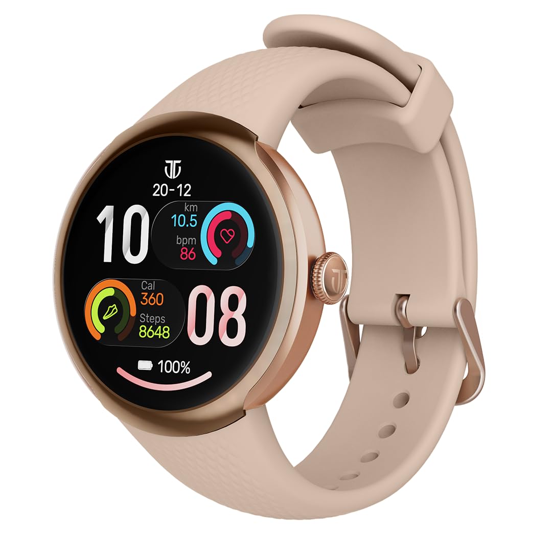Titan Celestor Verv Women Smartwatch with 1.19” AMOLED Display,GPS,Training Load and Readiness,Zone Based Training,SmartHydration,VO2max,Courses,Temperature Monitoring​,3 ATM Water Resistance- Biege-image-21