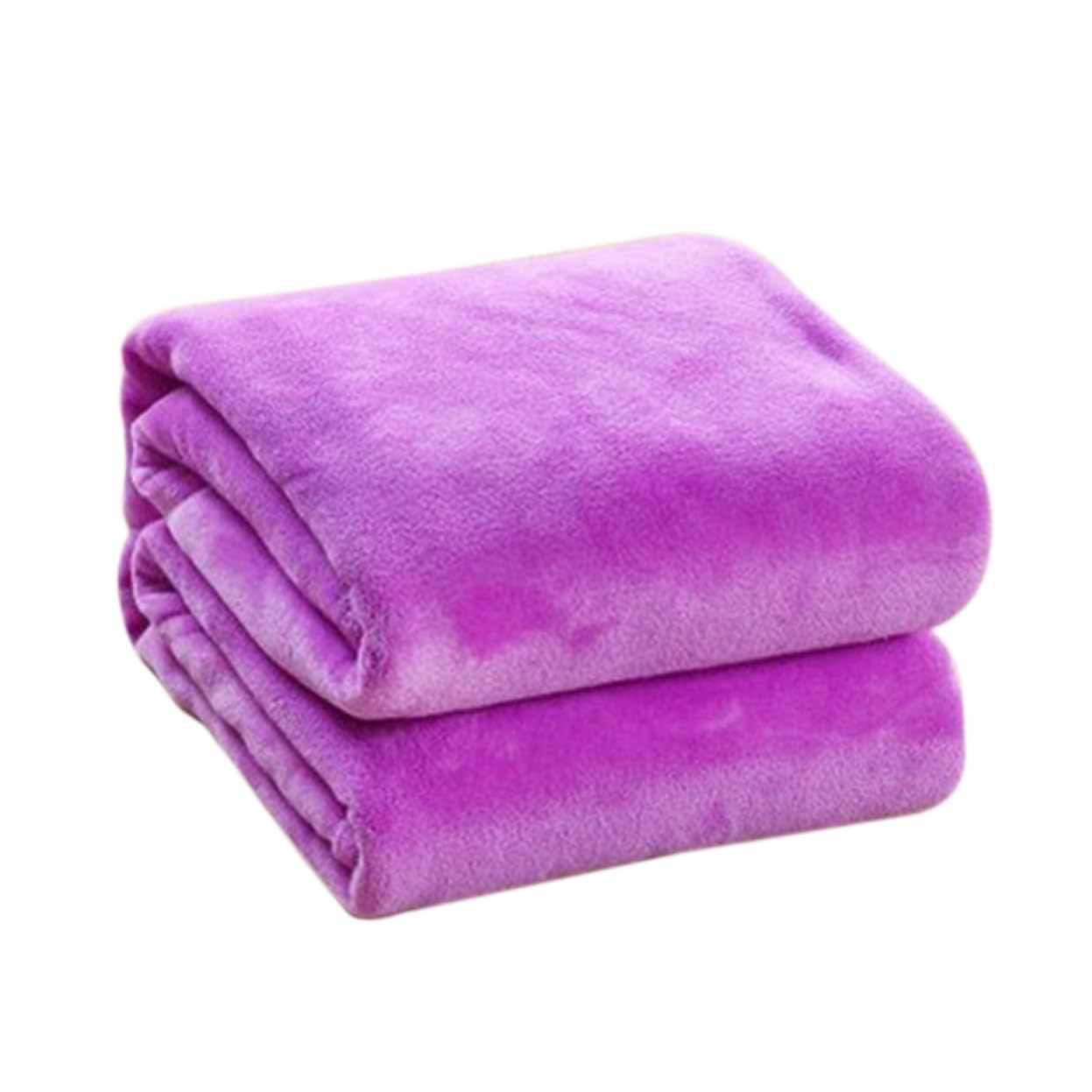 Manta de franela para sofá cobertor morado cálido ideal para tardes de películas