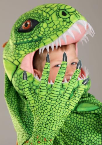 Disfraz Infantil de Iguana Verde con Mono y Cabeza miniatura 6