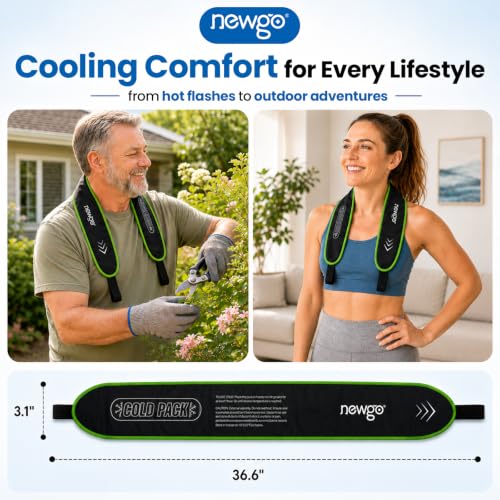 Image of NEWGO Neck Ice Wrap - 45-Min Cooling Relief for Pain & Hot Flashes
