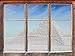UYEDSR Pegatinas de Pared Muebles Maravilla egipcia del Mundo Las pirámides de Giza Ventana en Blanco y Negro Etiqueta de la Pared 3D decoración Etiqueta de la Pared 3D Etiqueta de la Pared 92x62cm