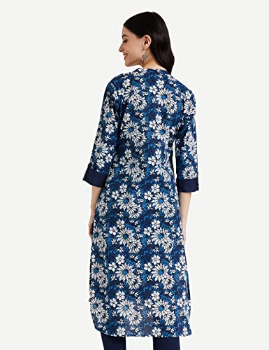 Image of Amazon Brand - Myx Women's Cotton Regular Fit Kurta (Available in Plus Sizes)