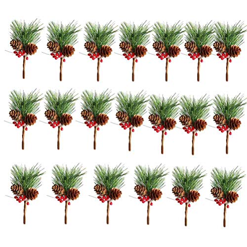 Htmeing Small Artificial Pine Picks For Christmas Flower Arrangements Wreaths And Holiday Decorations (20Pcs) #TOP3