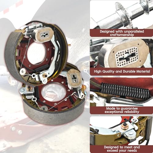 Image of 12-1 /4 inch x 3-3 /8 inch Electric Trailer Brake Assembly K23-450-00 K23-451-00