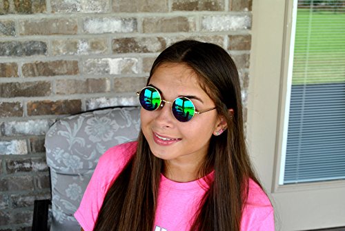 OWL 10 Pack Round Retro Vintage Clear, Tinted, Mirror 43 and 56 mm Lens Sunglasses Metal Frame3