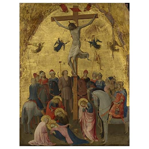 Fra Angelico Crucifixion 1420-1423 Metropolitan Museum of Art New York, NY 24" x 18" Fine Art Giclee Canvas Print (Unframed) Reproduction