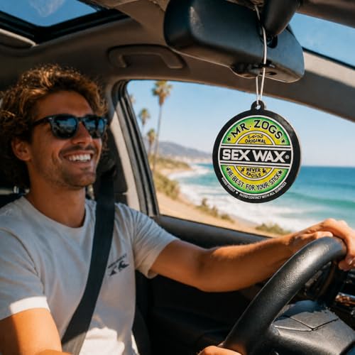 Image of SEX WAX Car Air Freshener | Hanging Long Lasting Scent Car Air Freshener for Auto and Home | Pineapple, 2 Air Freshener