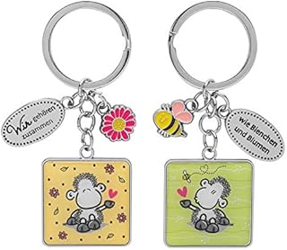 Sheepworld 47011 dwój, pszczoła, zawieszka z charmsami, stop cynku, żelazo, metal, wielokolorowa, długość 8,3 cm
