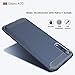 Galaxy A70 Case, SKTGSLAMY Carbon Fiber Soft TPU Scratch Resistant Shock Absorption Case Cover for Samsung Galaxy A70 (Blue)