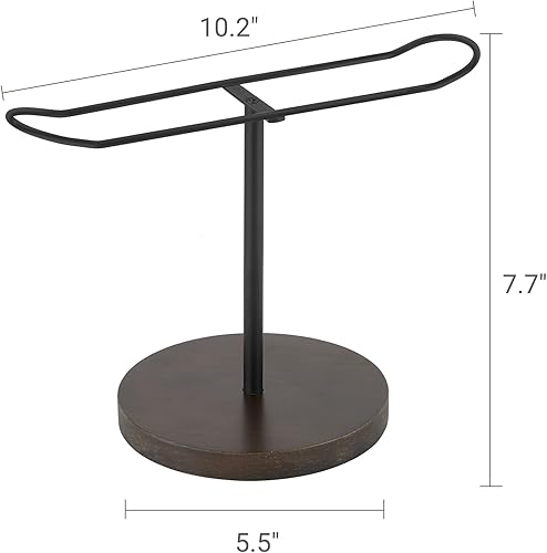 Miniatura 5 de Dahey Soporte para diadema de metal, organizador de aro para el cabello, organizador de accesorios para el cabello, cuerdas para el cabello,
