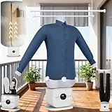 Automatic Steam Iron, Upgraded Touched Automatic Ironing Machine, 8 Minutes Quick Ironed Dry, Portable & Ultra Quiet, Clothes Dryer and Hands Free Wrinkle Remover for Shirts/Shoes/Pants (1 Set)