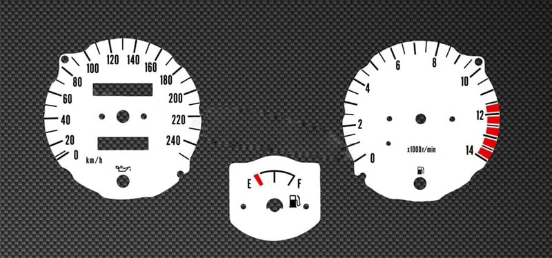 Tachymètre et compteur de vitesse Suzuki GSX 750AE Inazuma blanc 1998-2003