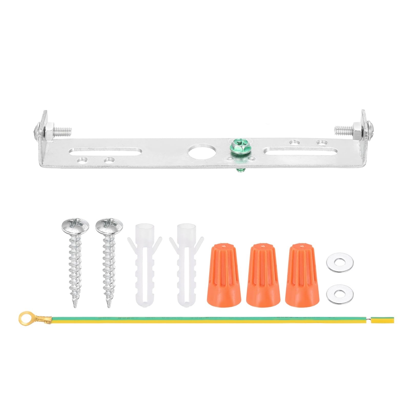 PATIKIL 125mm (4.9") Universal Light Fixture Mounting Bracket Square Kit, Lamp Crossbar Ceiling Light Plate Wall Mounting Bracket with Screw for Chandelier Ceiling Pendant Wall Lighting