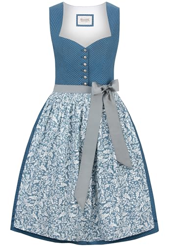 Dirndl Rhianna Bleu Femme robe bavaroise chic costume traditionnel de qualite