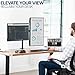 VIVO Dual Monitor Desk Mount, Holds 2 Computer Screens up to 30 inches and 22lbs Each, Heavy Duty Fully Adjustable Steel Stand with C-Clamp and Grommet, Black, STAND-V002
