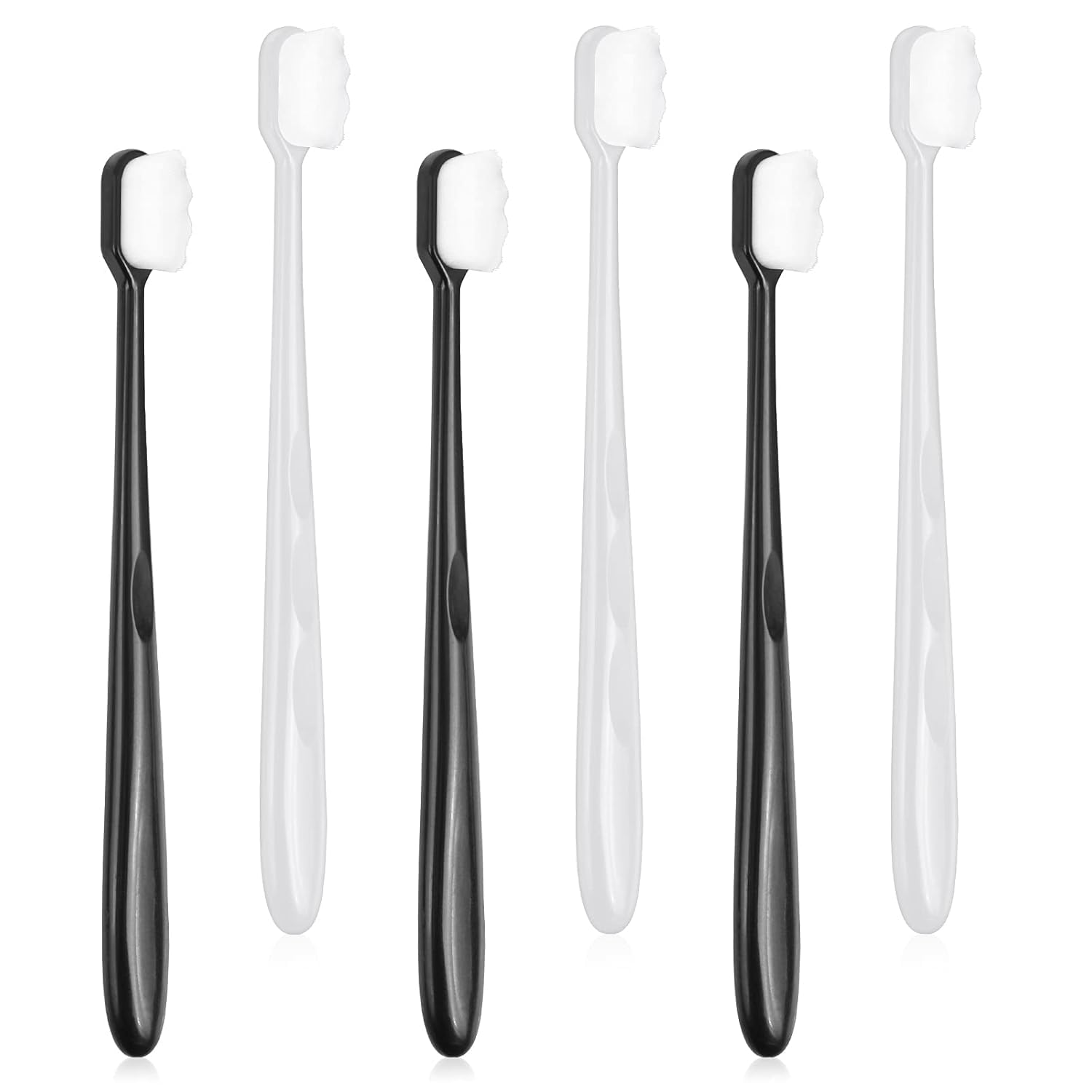 GOPINATH ECOM Extra Soft Toothbrush For Adults - 6 Pcs Manual Ultra Soft Micro Nano Bristles Sensitive Teeth And Gums Toothbrush Set
