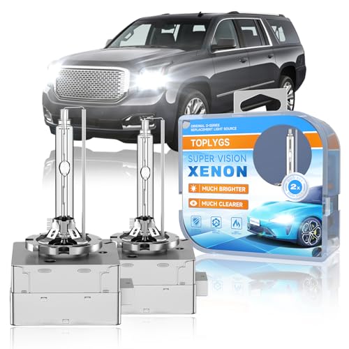Image of 6000K D3S Xenon Headlight Bulb Fit for GMC Yukon XL Denali Acadia | High /Low Beam Xenon Light for GMC 2015-2020 Yukon XL Denali 2013-2019 Acadia, 400% Brighter Long Lifespan, Pack of 2