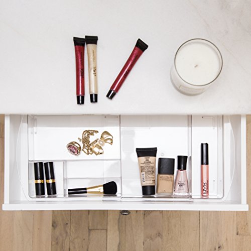 BINO Multi-Purpose Plastic Drawer Organizer, 9 Section Expandable thumbnail 5