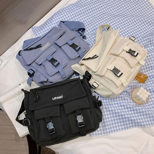 Cute Shoulder Messenger Bag, Casual Style,Fashion Crossbody Polyester Bag,Classic Simple for Daily outings,Men & Women3