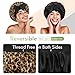 BONNET QUEEN Silk Bonnet for Sleeping Women Reversible Double Layer Satin Bonnet Hair Bonnet Night Sleep Cap for Curly Hair