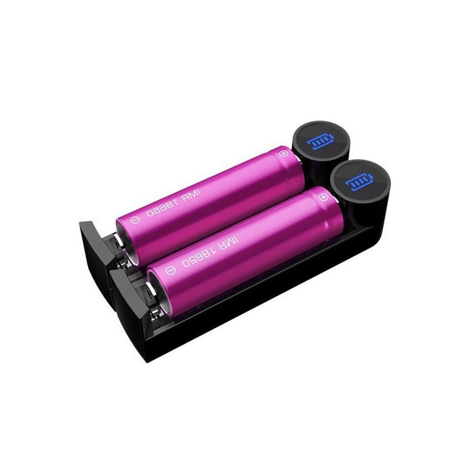 K2 Charger for Efest, Charging While Blue LED Indicates, Lightweight Micro-USB Powered Li-ion Charger, TVDC