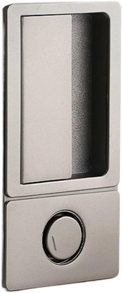 Handleless Flat Lock Bedroom Magnetic Recessed Door Handle Silent Push Pull Slide Bathroom 1Pcs(1)