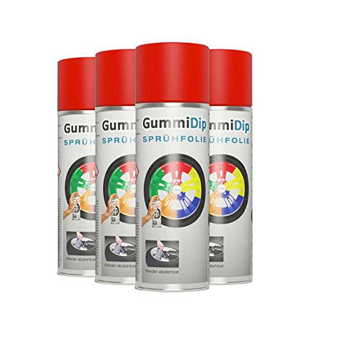 Gummi Dip Sprühfolie Felgenfolie Flüssiggummi Neon Spray, 2er Set