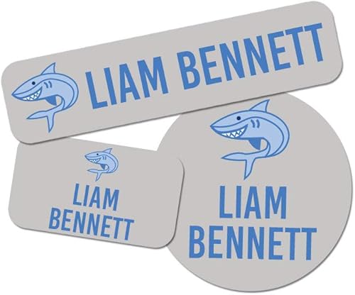 Miniatura 1 de Etiquetas adhesivas de nombre para niños, etiquetas de nombre lavables personalizadas, calcomanías impermeables de alta calidad para campamentos de