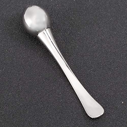 Healifty Kosmetik Spatel Zinklegierung Augencreme Applikator Werkzeug Gesicht Schönheit Hautpflege Roller Massage Gesicht Frauen Damen Silber - Image 3