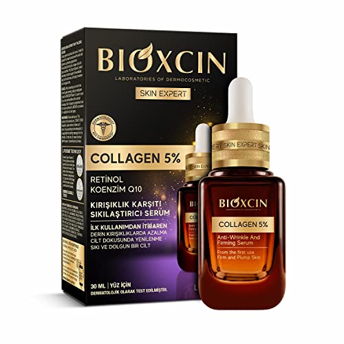 Collagen Serum 5% – Kırışıklık Karşıtı ve Sıkılaştırıcı Yüz Serumu – Retinol, Koenzim Q10 ve Lipozom Teknolojili – 30 ml