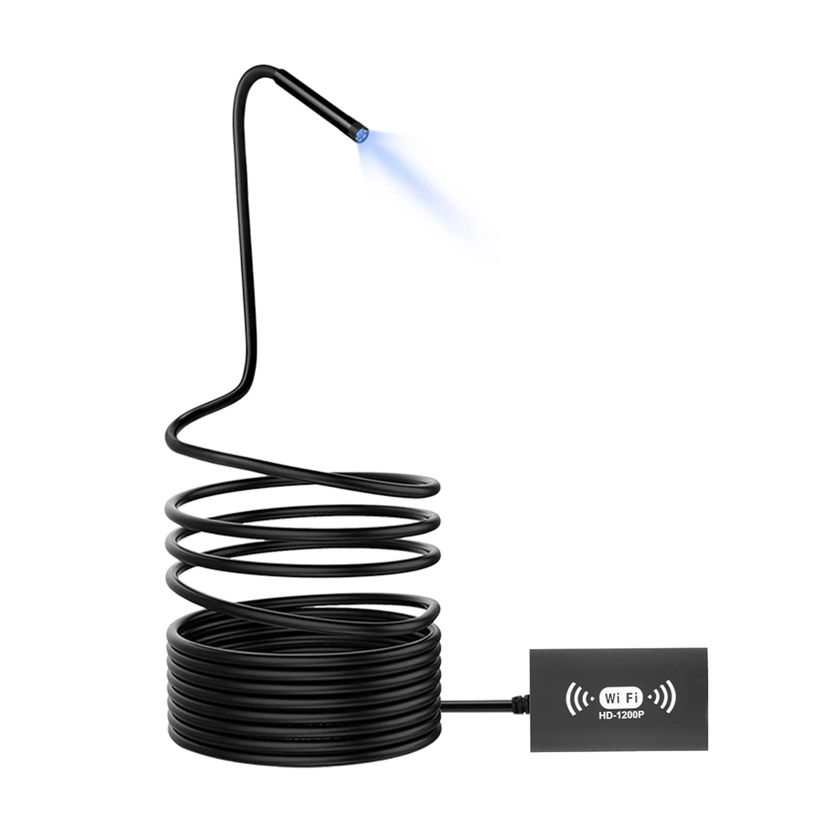 Endoscope sans fil Karlak caméra inspection WiFi IP68 étanche 8 LED pour Android iPad PC