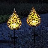 SCHÖNE STIMMUNGSBELEUCHTUNG - Diese dekorative Gartenstecker eignet sich wunderbar als Stimmungsbeleuchtung draußen am Gartenweg, neben der Terrasse oder am Hauseingang.