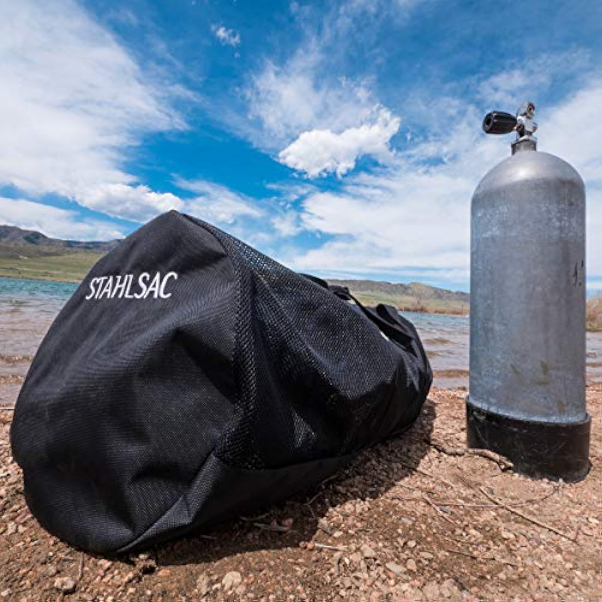 40" Mesh Duffel, Black