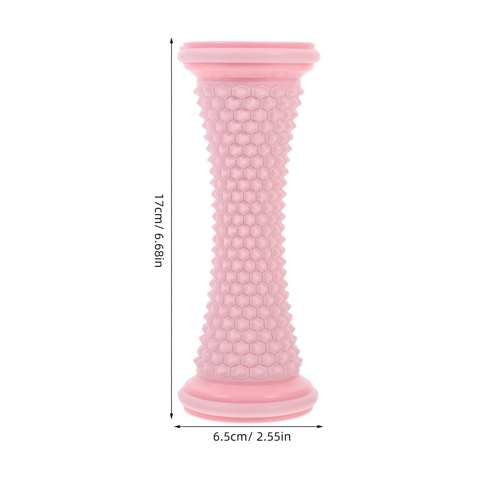 2 Stück Fußmassagegerät aus Tpr und Pvc für Fußsohlenmassage | Rosa, Tragbares Rollenmassagegerät, Manuell Nutzbar, als Fuß Yoga Rolle