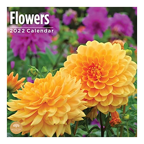 2022 Flowers Wall Calendar by Bright Day, 12 x 12 Inch, Beautiful Floral Collection