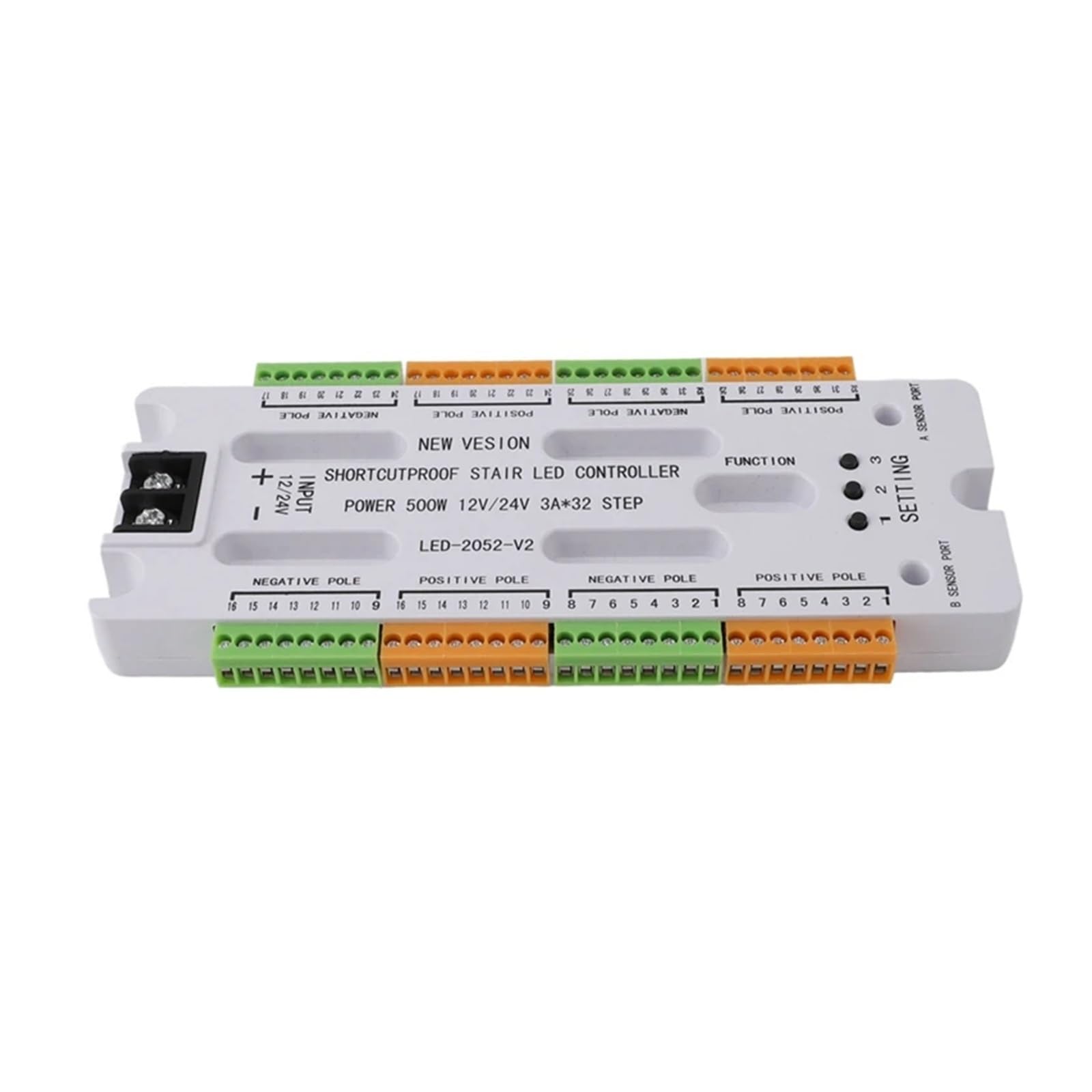 Czujnik Ruchu Schodów LED DC12V/24V Lampka Nocna Na Drabinie 32 Kanały Zapobieganie Zwarciom Kontroler Na Schody