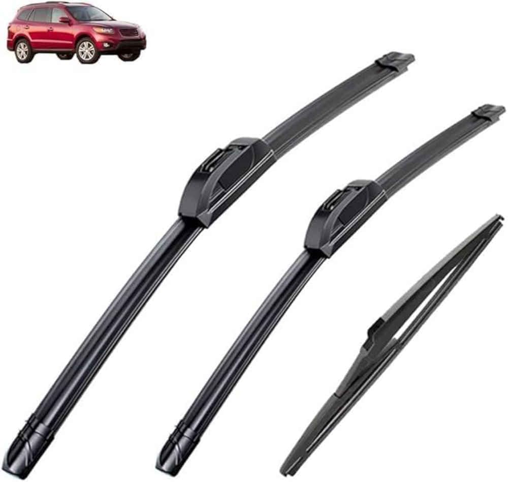 NYSLDSCO Premium Exact Fit Windscreen Wiper Blades for Mazda 3 BL Hatchback 2009-2013 24"+19"+14" Durable Natural Rubber Easy Fit for a Quiet and Streak Free Wipe