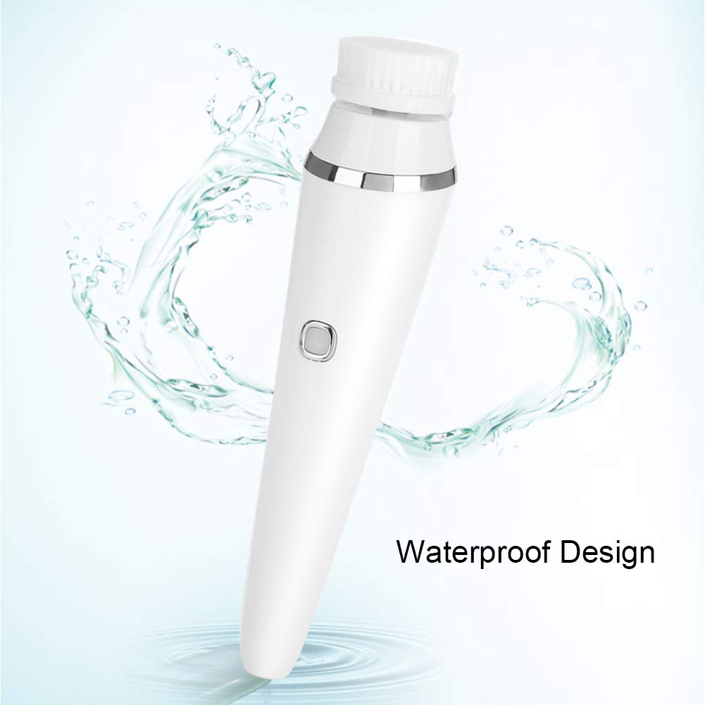 Szczotka do Czyszczenia Twarzy USB Elektryczna Szczotka do Oczyszczania Porów Usuwanie Zaskórników Urządzenie do Pielęgnacji Skóry Twarzy z 2 Główkami Szczotek i rolkową głowicą