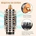 Round Brush for Dyson Airwrap Attachment, Oval Volumizing Round Brush Hair Style Accessories for Voluminous Blowout & Curls, Gold