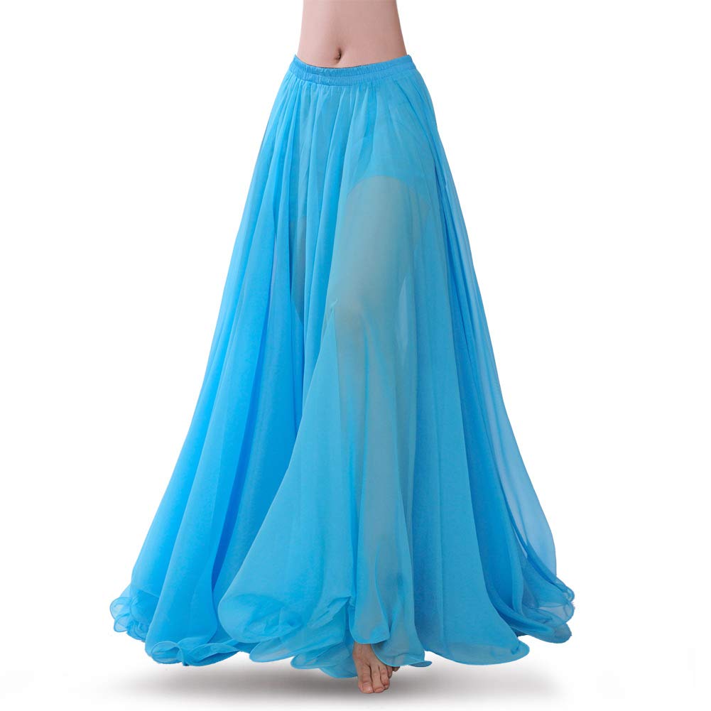 Royal SMELA Gonna Danza del Ventre Donna ATS Voile Tribal Abito da Ballo 720 Gradi Gonna in Tulle Gonna Maxi Grande Swing Flamenco Gonna Chiffon Lunga gonne Danza Ventre gonne danzatrice del Ventre