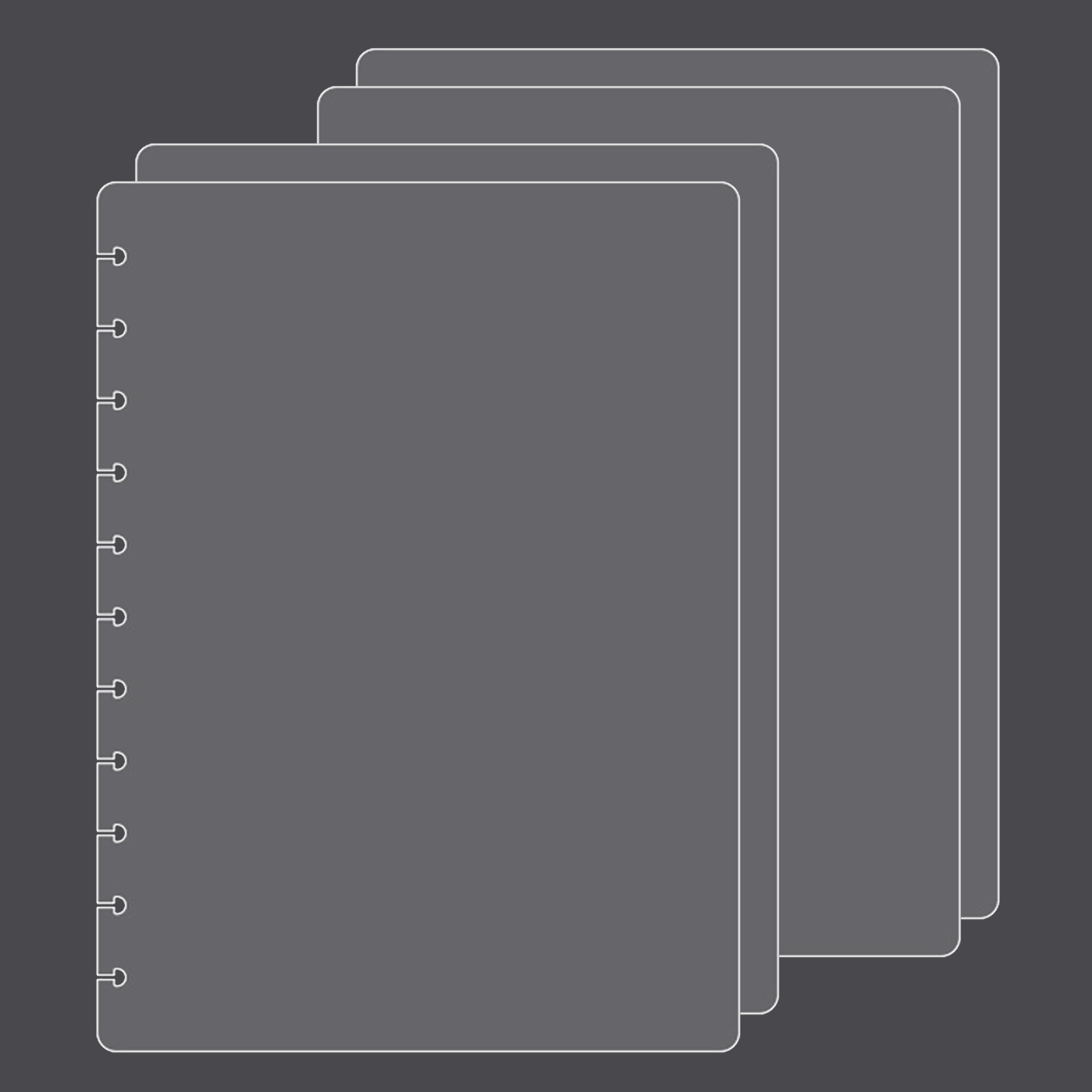 ITSYHPRO Clear PP Discbound Notebook Covers A4 2 Pack