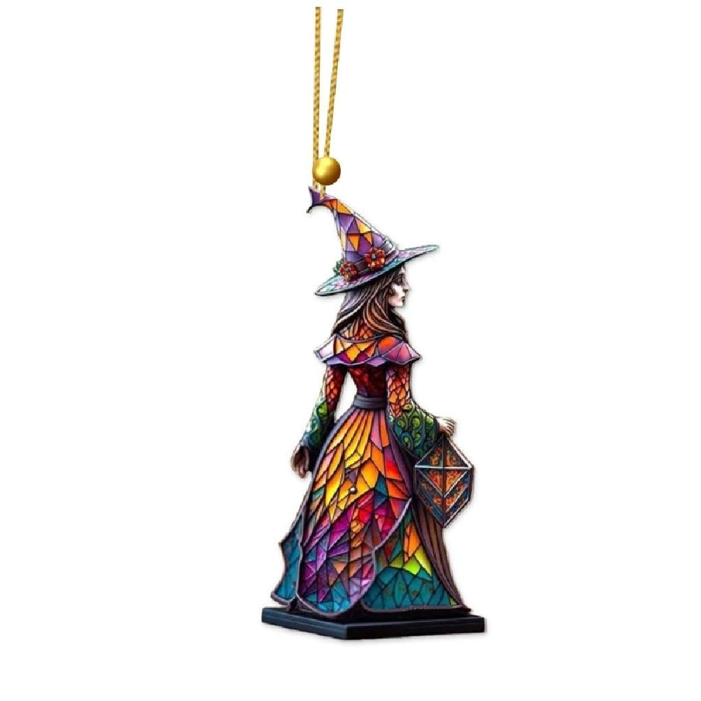 Hanging Accessories Car Halloween Witch Ornament Rearview Ornament Car Pendant Car Decoration Hanging Witches