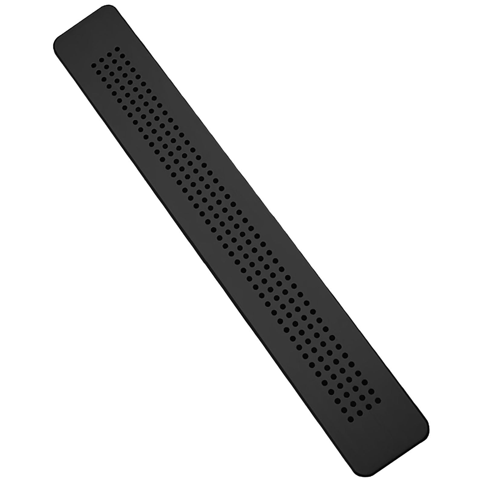 Rejilla de ventilación de metal de alta calidad para puertas de armario, 3 x 21 cm, placa de ventilación de escape fácil de instalar, ideal para aplicaciones de 6 a 22 pulgadas, cubierta de escotilla
